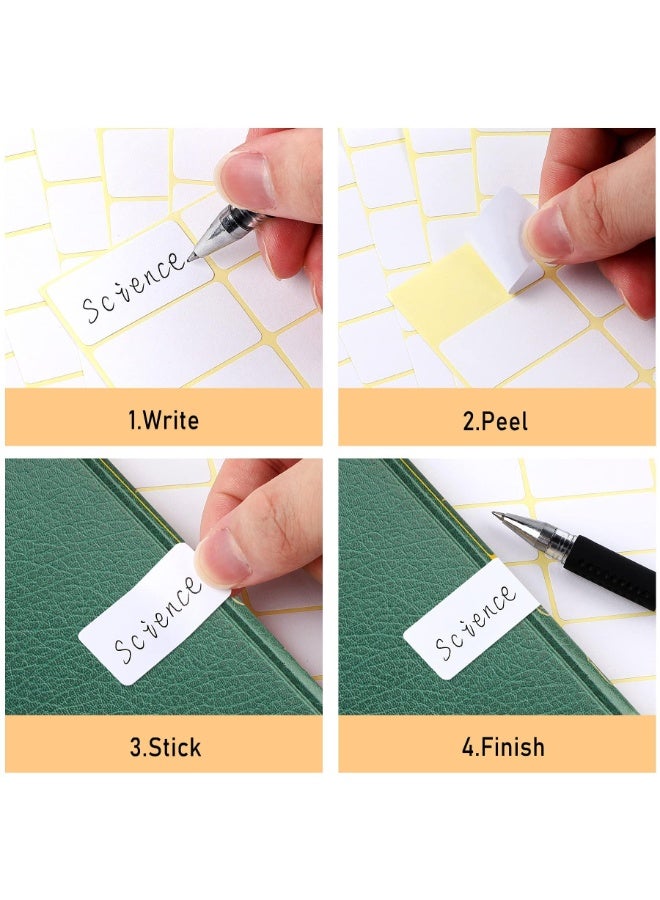 fantasize 1200PCS Matte White Labels Stickers Small Sticky Labels Name, Small Sticky Labels Name Labels for File Folders, Envelopes, 30 Sheet (38x19mm) - Image 5